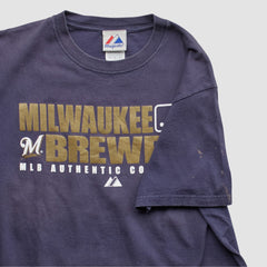 Navy Milwaukee Brewers Majestic 2008 T-shirt