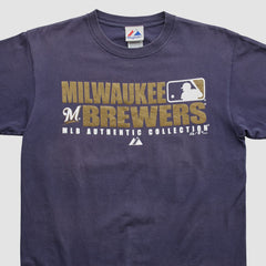 Navy Milwaukee Brewers Majestic 2008 T-shirt