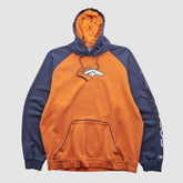 Reebok 2000s Hooded Pullover Sweatshirt - Denver Broncos Pullover