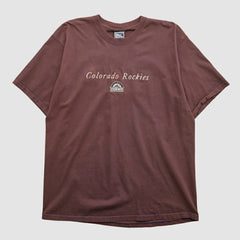 Brown Colorado Rockies Pro Player 90s T-shirt