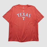 Red Texas Rangers Majestic 2000s T-shirt