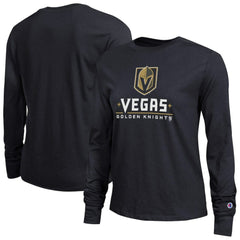 NHL Vegas Golden Knights Champion Women's Wordmark Lockup Long Sleeve T-Shirt