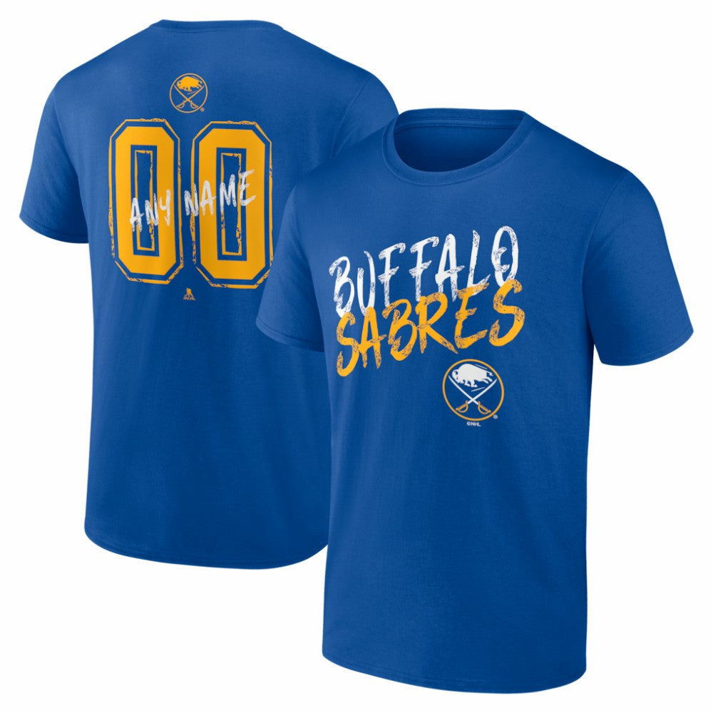 NHL Buffalo Sabres Big & Tall Hustle Personalized Name & Number T-Shirt