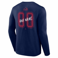 NHL Colorado Avalanche Hustle Personalized Name & Number Long Sleeve T-Shirt