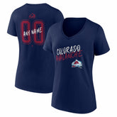 NHL Colorado Avalanche Women's Hustle Personalized Name & Number V-Neck T-Shirt