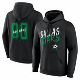 NHL Dallas Stars Big & Tall Hustle Personalized Name & Number Hoodie
