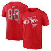 NHL Detroit Red Wings Hustle Personalized Name & Number T-Shirt