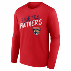 NHL Florida Panthers Hustle Personalized Name & Number Long Sleeve T-Shirt