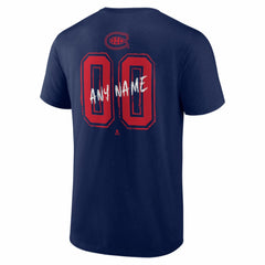 NHL Montreal Canadiens Hustle Personalized Name & Number T-Shirt
