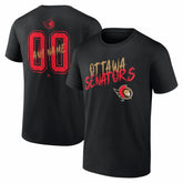 NHL Ottawa Senators Big & Tall Hustle Personalized Name & Number T-Shirt