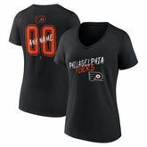 NHL Philadelphia Flyers Women's Hustle Personalized Name & Number V-Neck T-Shirt