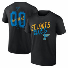 NHL St. Louis Blues Hustle Personalized Name & Number T-Shirt