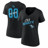 NHL Utah Mammoth Women's Hustle Personalized Name & Number V-Neck T-Shirt