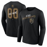 NHL Vegas Golden Knights Hustle Personalized Name & Number Long Sleeve T-Shirt