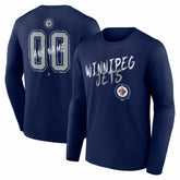 NHL Winnipeg Jets Hustle Personalized Name & Number Long Sleeve T-Shirt