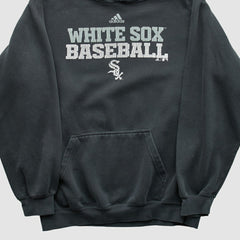 Charcoal Chicago White Sox Adidas 2010s Hooded Pullover Sweatshirt