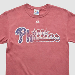 Red Philadelphia Phillies Majestic 2000s T-shirt