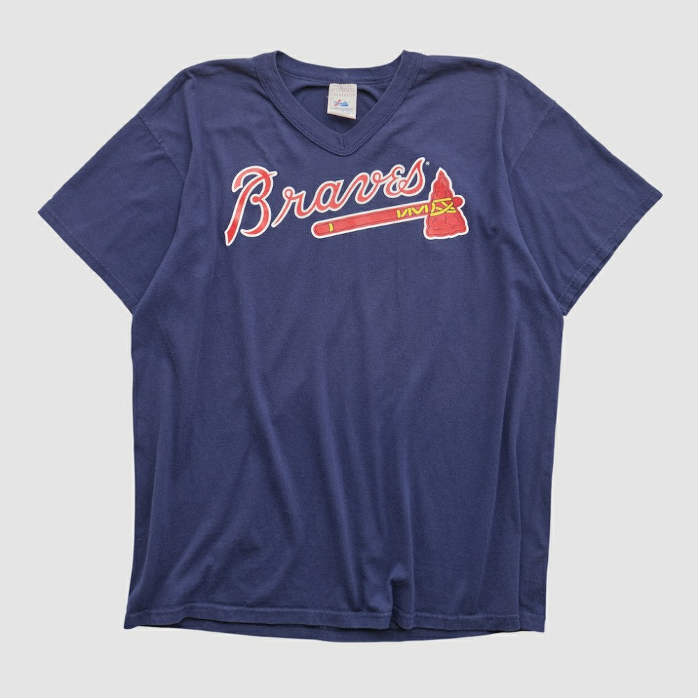 Navy Atlanta Braves Majestic 90s T-shirt