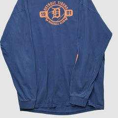 Navy Detroit Tigers Nike 2000s Long Sleeve T-shirt