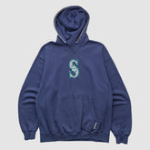 Navy Seattle Mariners Champion 2000s Hooded Pullover Sweatshirt