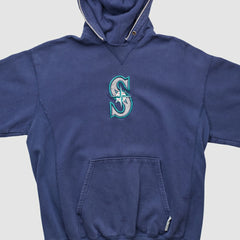 Navy Seattle Mariners Champion 2000s Hooded Pullover Sweatshirt