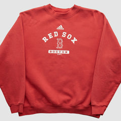 Red Boston Red Sox Adidas 2000s Pullover Sweatshirt