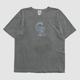 Gray Colorado Rockies Majestic 2000s T-shirt