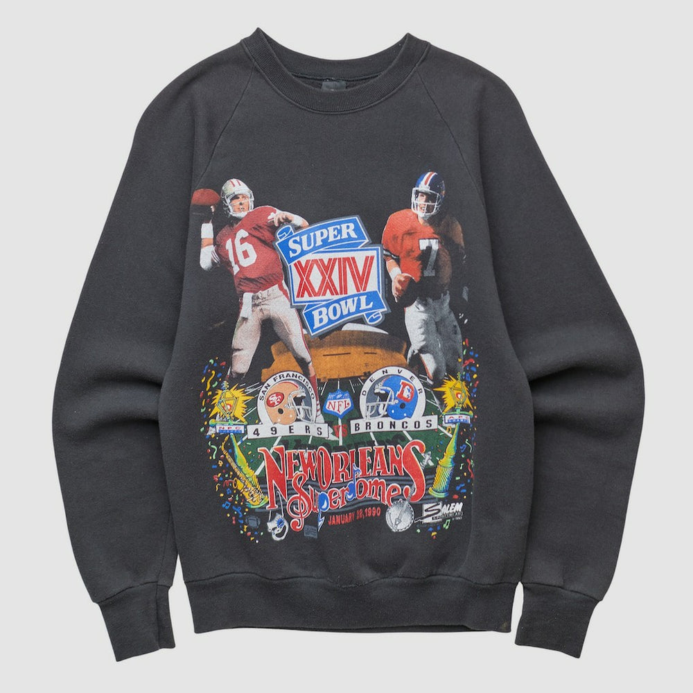 Super Bowl XXIV 1990 Pullover Sweatshirt - San Francisco 49ers Pullover