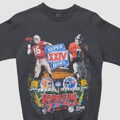 Super Bowl XXIV 1990 Pullover Sweatshirt - San Francisco 49ers Pullover