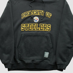 Reebok 2000s Hooded Pullover Sweatshirt - Pittsburgh Steelers Pullover