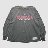 Gray St. Louis Cardinals Majestic 2000s Long Sleeve T-shirt
