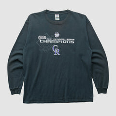 Black Colorado Rockies Delta 2007 Long Sleeve T-shirt