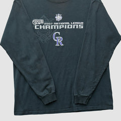 Black Colorado Rockies Delta 2007 Long Sleeve T-shirt