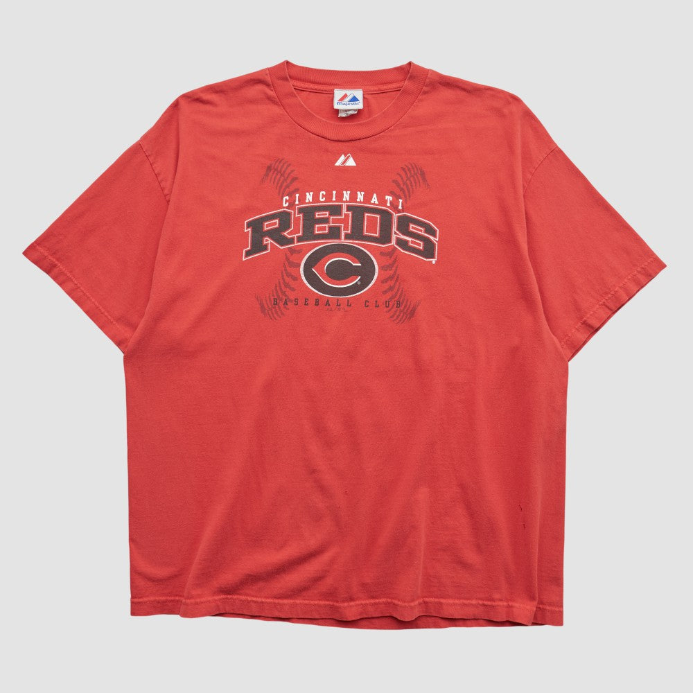 Red Cincinnati Reds Majestic 2000s T-shirt