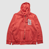 Red St. Louis Cardinals Genuine Merchandise 2000s Hooded Full Zip Sweatshirt