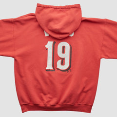 Red Cincinnati Reds Genuine Merchandise 2000s Hooded Pullover Sweatshirt