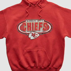 Logo Athletic 90s Hooded Pullover Sweatshirt - Kansas City Chiefs Pullover