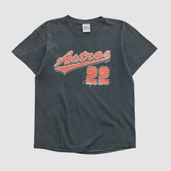 Black Houston Astros True Fan 2000s T-shirt