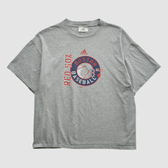 Heather Gray Boston Red Sox Adidas 2000s T-shirt