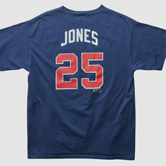 Navy Atlanta Braves Lee Sport 2000s T-shirt