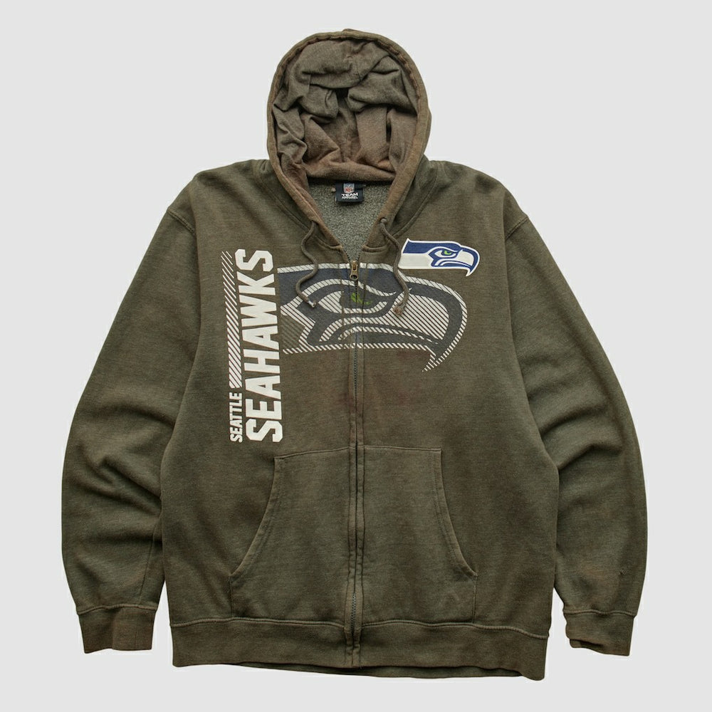 NFL 2010s Hooded Full Zip Sweatshirt - Seattle Seahawks Sweatshirts
