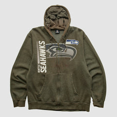 NFL 2010s Hooded Full Zip Sweatshirt - Seattle Seahawks Sweatshirts