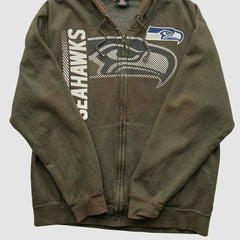 NFL 2010s Hooded Full Zip Sweatshirt - Seattle Seahawks Sweatshirts