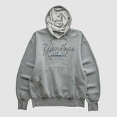 Heather Gray New York Yankees Majestic 2000s Hooded Pullover Sweatshirt