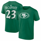 Christian McCaffrey St. Patrick's Day Icon Name & Number T-Shirt - San Francisco 49ers T-shirts