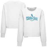 White Chicago White Sox Levelwear Women's Judd Cornerstone Cropped Sweatshirt