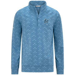Blue Miami Marlins Levelwear Chameleon Quarter-Zip Pullover