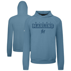 Blue Miami Marlins Levelwear Mandate Tri-Blend Hoodie