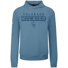 Blue Colorado Rockies Levelwear Mandate Tri-Blend Hoodie