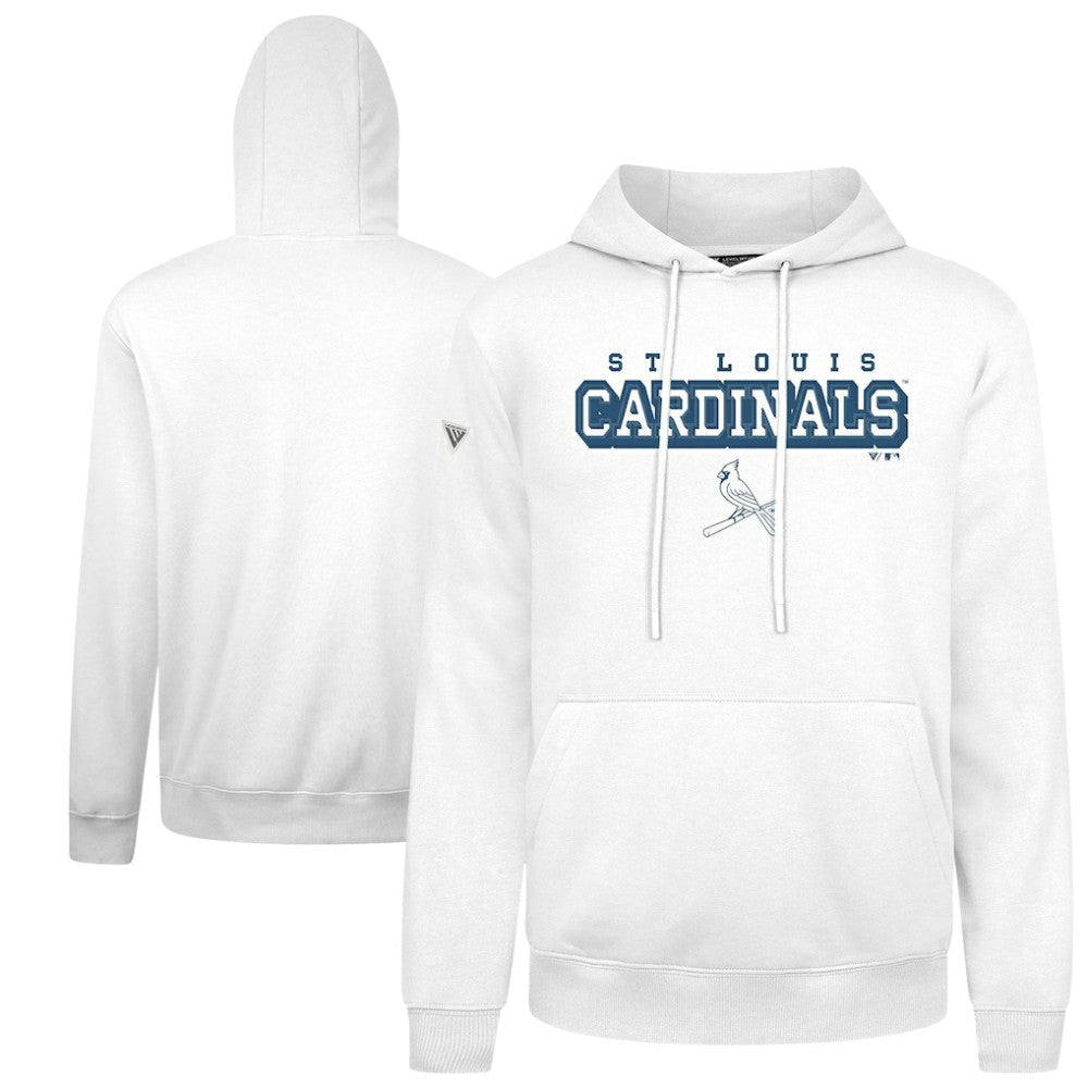 White St. Louis Cardinals Levelwear Podium Hoodie